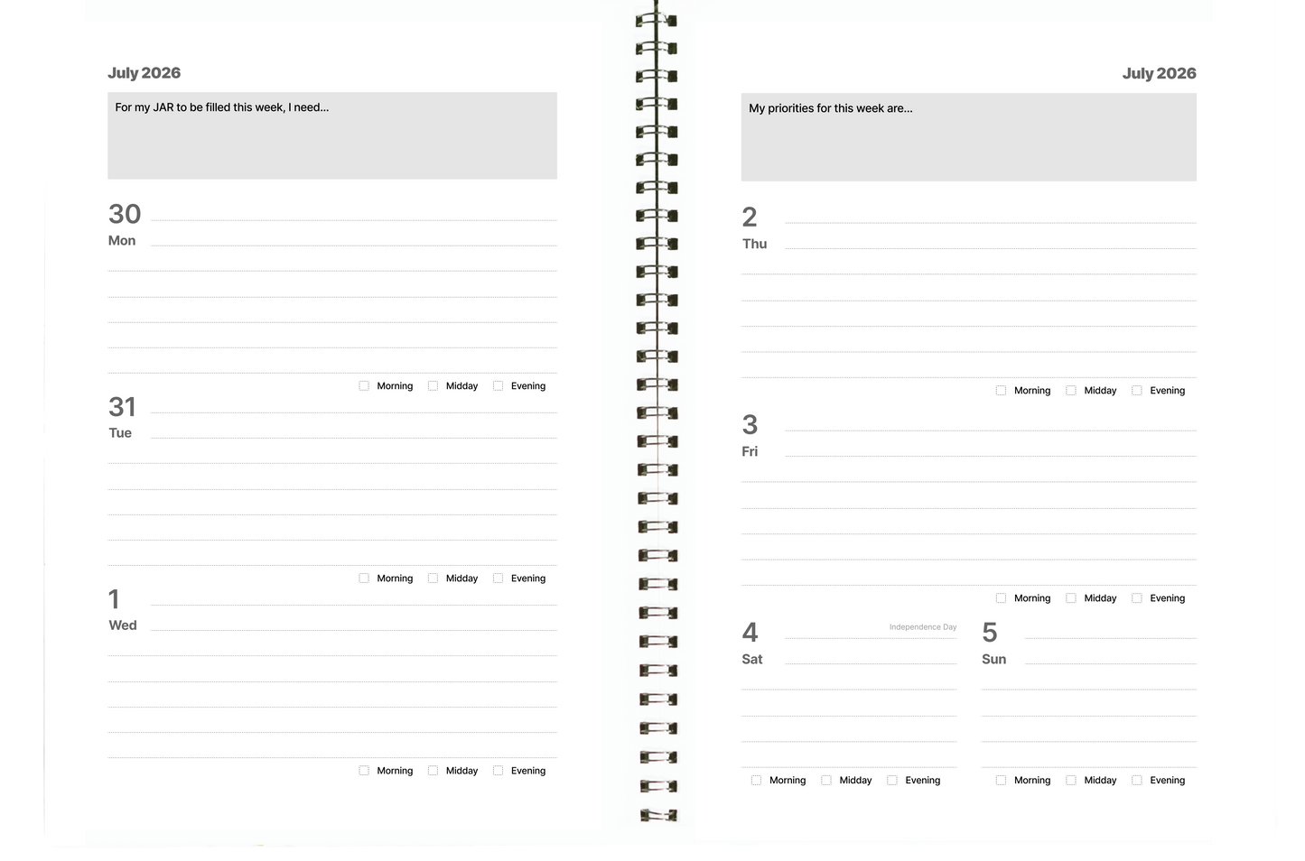 Academic/Fiscal Year Planner: Reflection